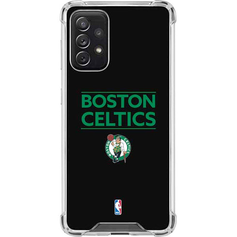 NBA Boston Celtics Standard - Black Galaxy A72 5G Clear Case